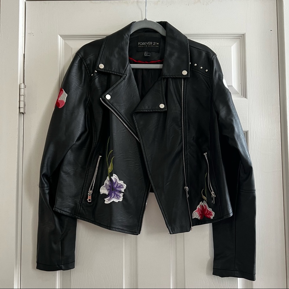 Forever 21 + Faux Leather Moto jacket